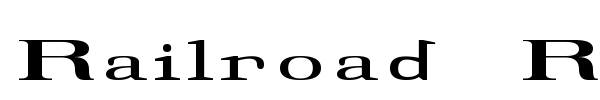 Railroad Roman 1916 font preview